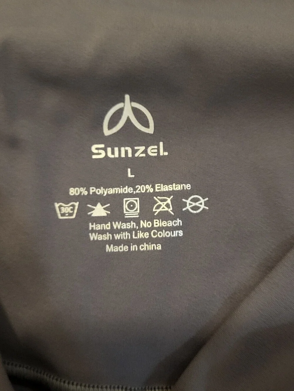 Sunzel Gray Crossover Leggings Size Large - Picture 3 of 3